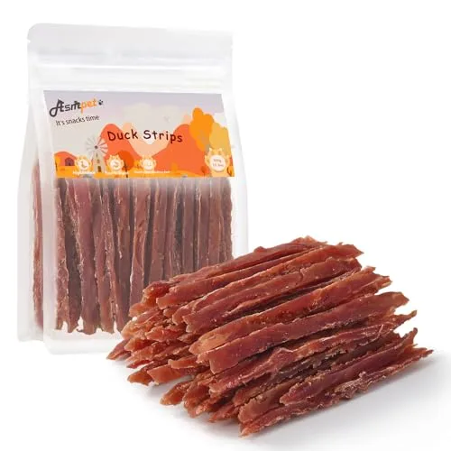 ASMPET Duck Jerky Strips Dog Treats
