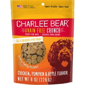 Charlee Bear Crunch Grain Free Dog Treats, Chicken, Pumpkin and Apple, 2 Oz image 3