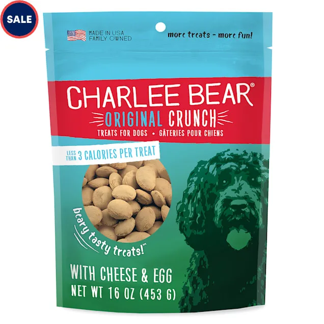 Charlee Bear Original Crunch Dog Treats, Cheese and Egg, 6 Oz image 2
