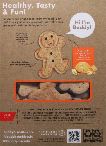 Cloud Star Buddy Biscuits Crunchy Holiday Dog Treats, Gingerbread image 2