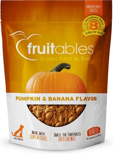 Fruitables Baked Dog Treats Pumpkin and Banana, 12 Oz image 3
