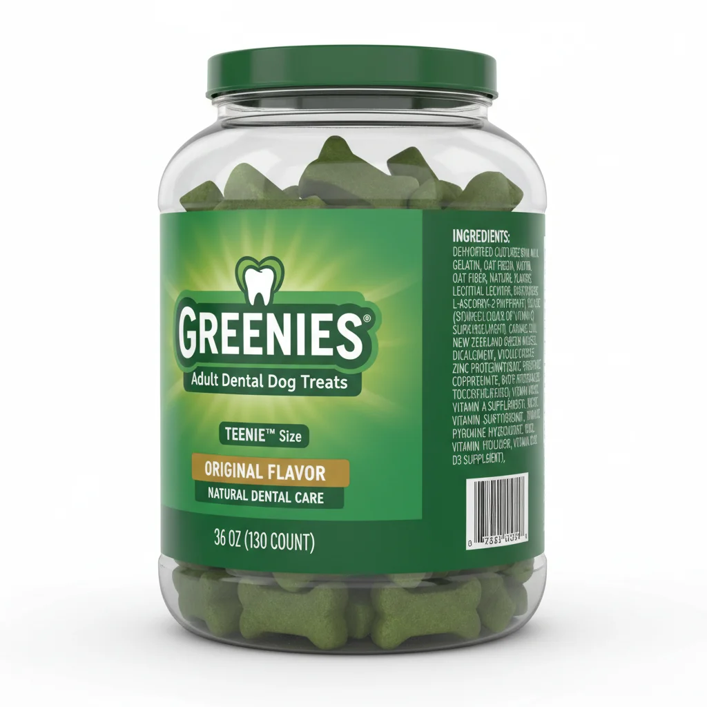 Greenies Adult Natural Dental Dog Treats, Teenie Size, Original Flavor, 36 Oz, 130 Count image 2