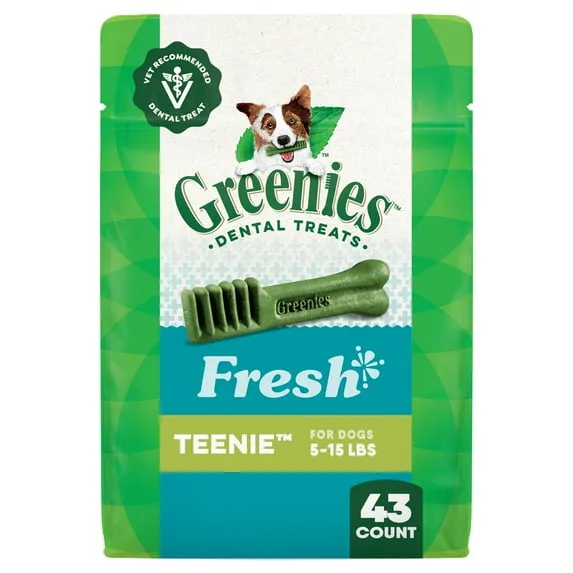 Greenies Puppy Dental Treats, Teenie Size, 12 Oz, 43 Count (Pack of 2) image 2