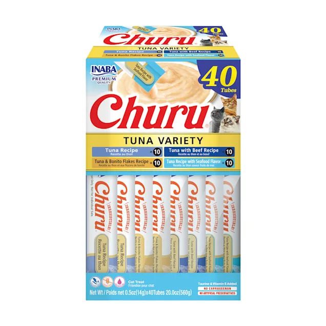 INABA Churu Cat Treats, Tuna & Seafood Variety, 40 Tubes image 3
