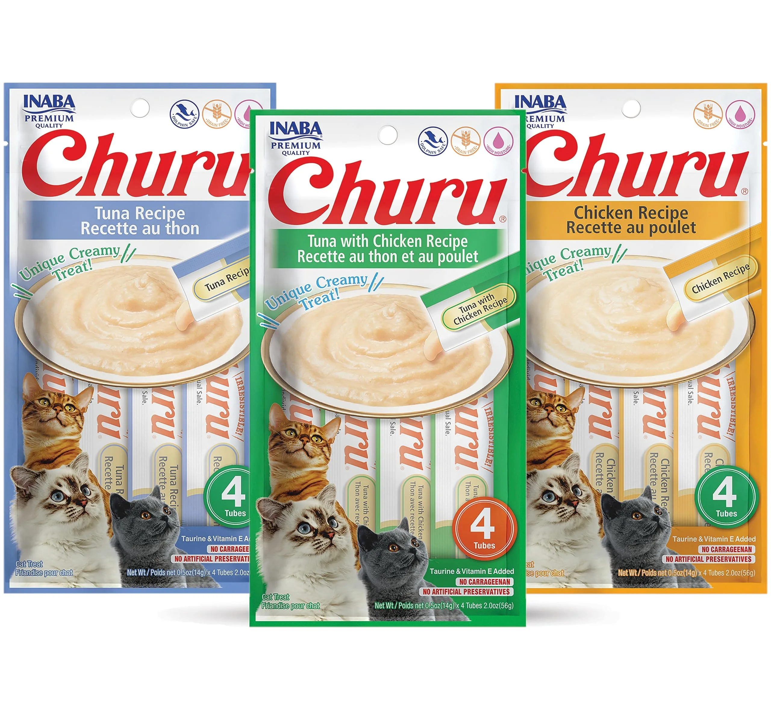 INABA Churu for Kittens, Grain-Free Creamy Lickable Cat Treats, Chicken Recipe, 12 Tubes image 3