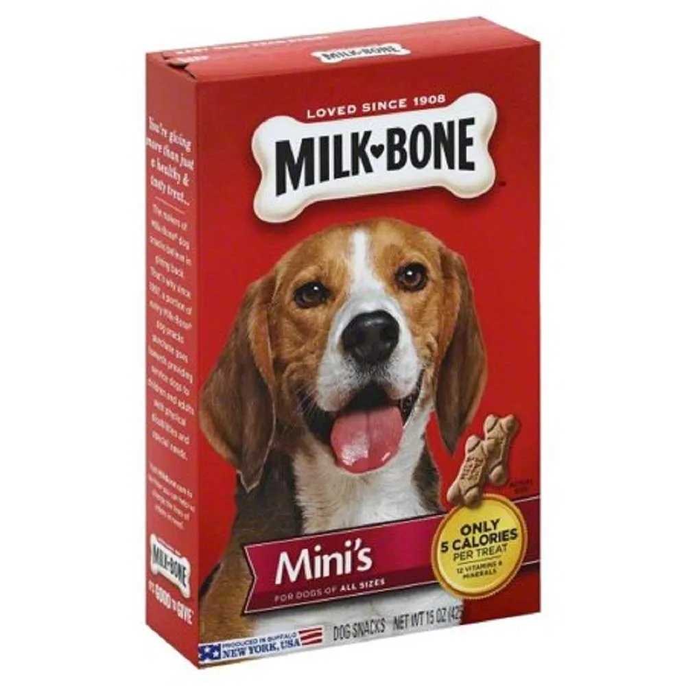 Milk-Bone Mini's Original Dog Treats, 15 Oz Box (Pack of 2)