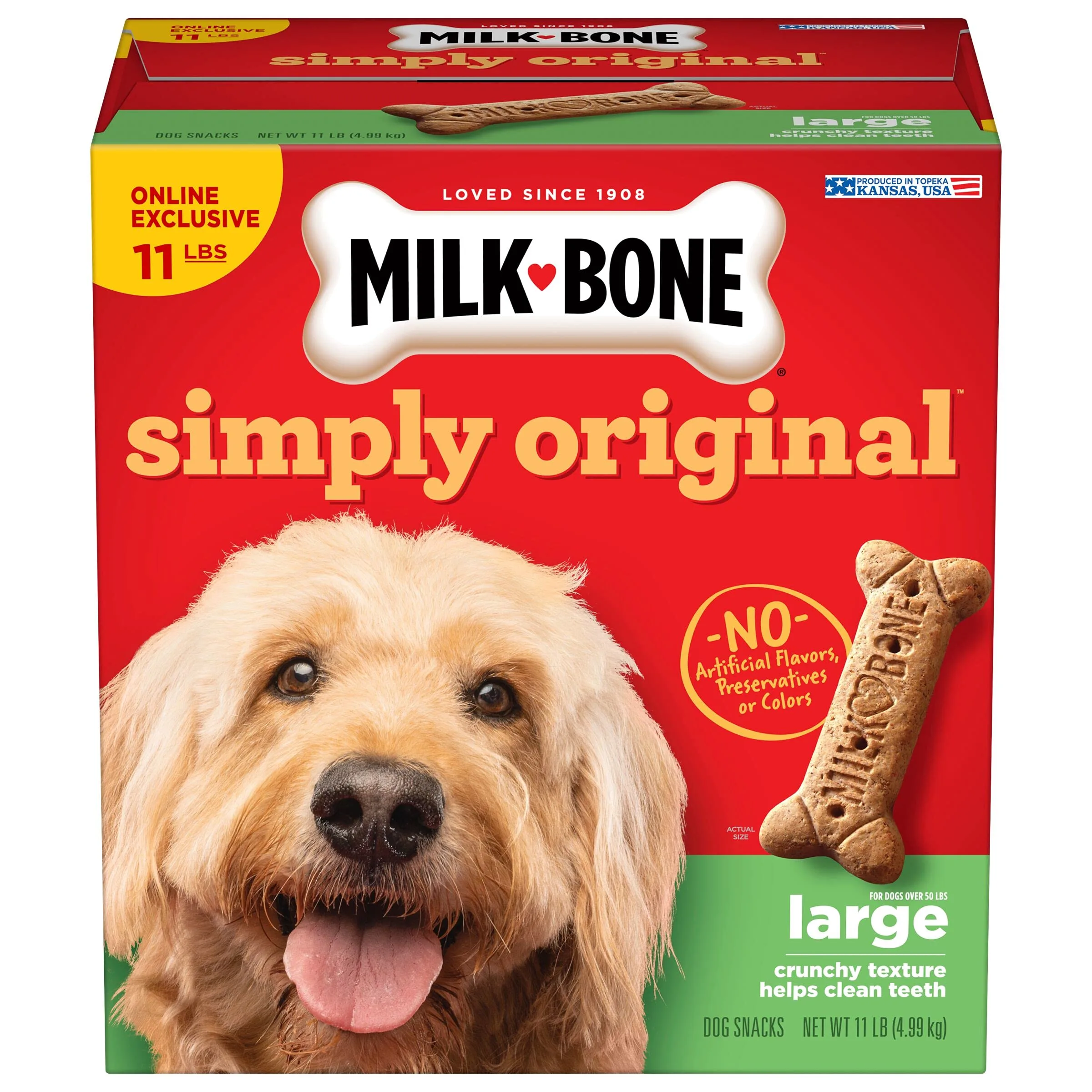Milk-Bone Peanut Butter Flavor Crunchy Dog Biscuits, 7 Pounds image 2