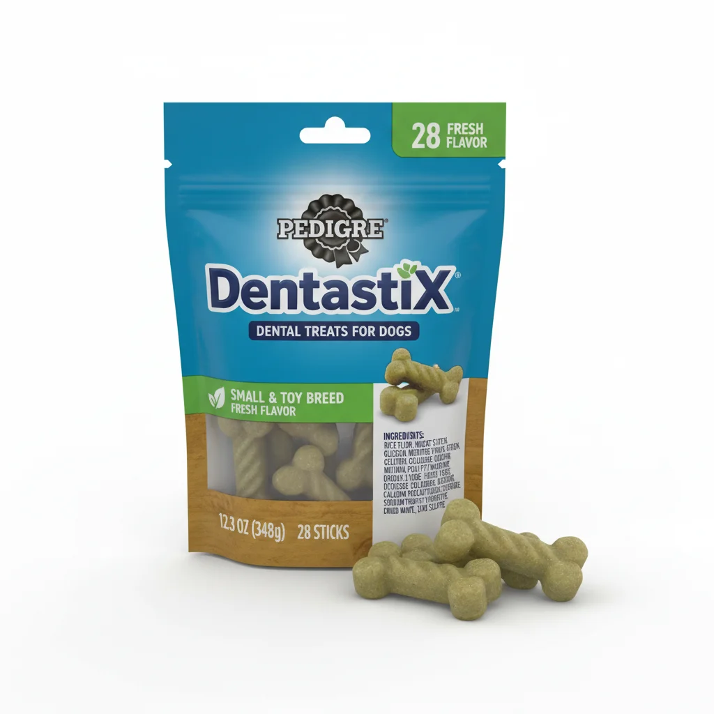 Pedigree Dentastix Dental Chews for Dogs, Small and Toy Breed, Fresh Flavor, 12.31 Oz image 2