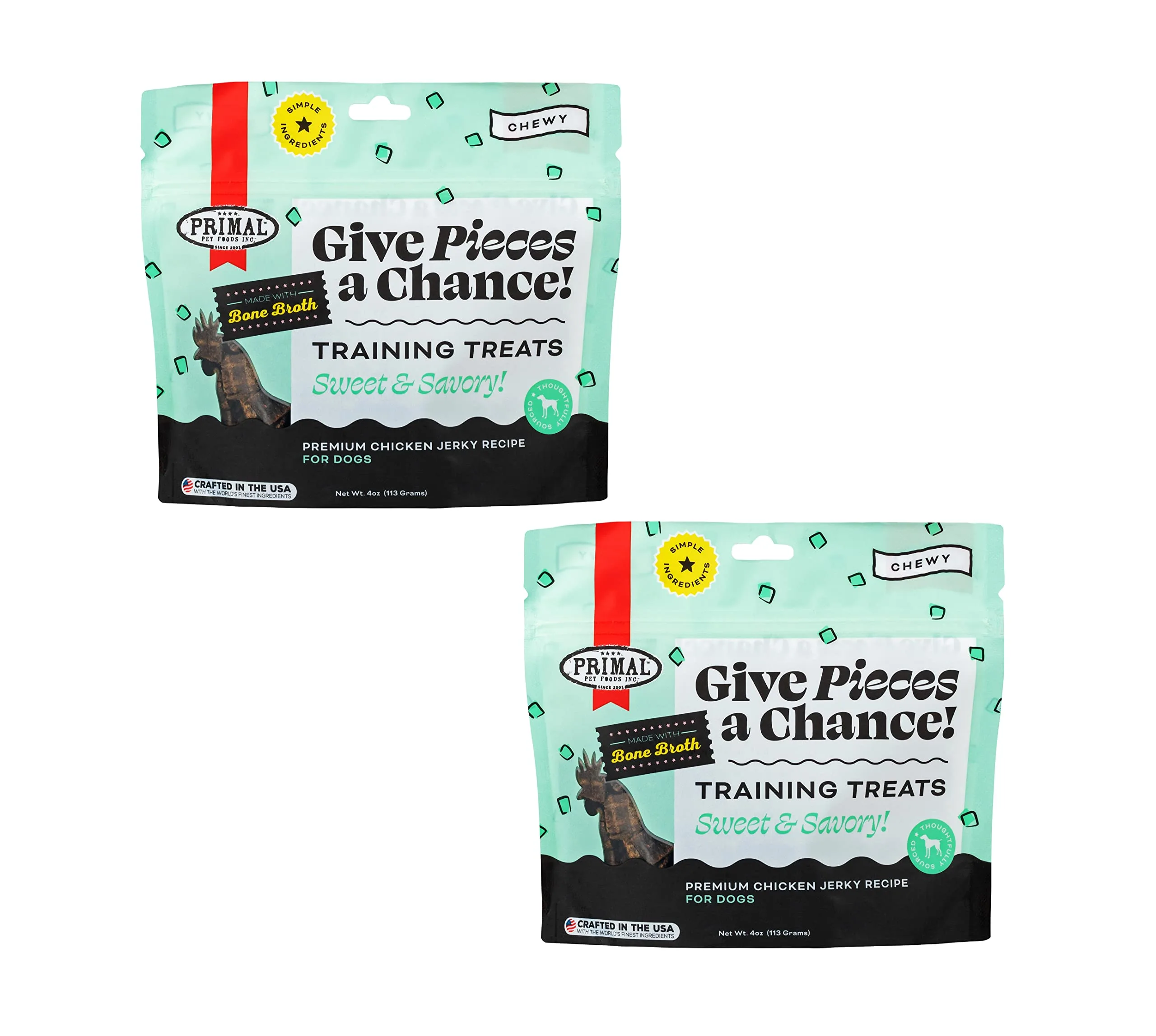 Primal Beef Jerky Dog Treats with Beef Bone Broth