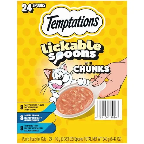 Temptations Lickable Spoons Soft Lickable Cat Treats, Variety Pack image 3